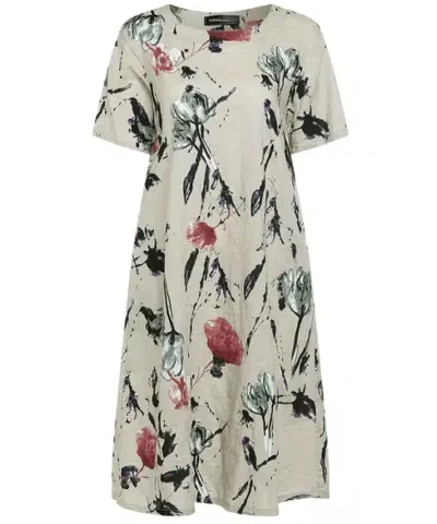 Women's Vintage Floral Print Midi Dresses, Plus Size