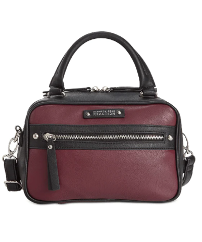 Kenneth Cole Reaction Bondi Girl Mini Satchel Dark Tannin