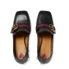 Gucci 80mm Pearl Heel Leather Pumps