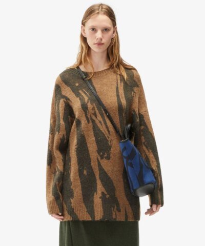 Kenzo 'Pleat Camo' Jumper Dress