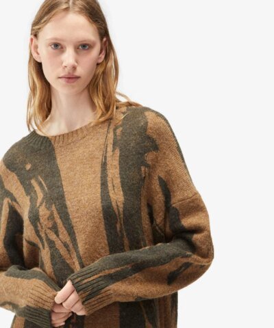 Kenzo 'Pleat Camo' Jumper Dress