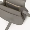 Chloe Marcie Logo-Embossed Crossbody Bag in Grey