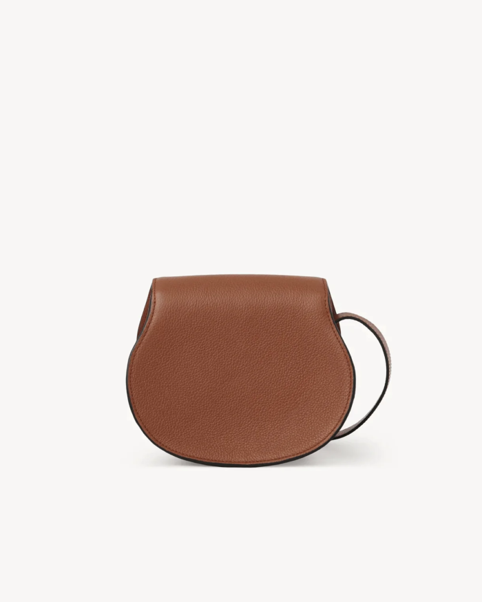 Chloe Marcie Logo-Embossed Crossbody Bag in Tan