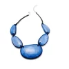 INC Silver-Tone Large Blue Stone Drama Necklace-INC-Fashionbarn shop