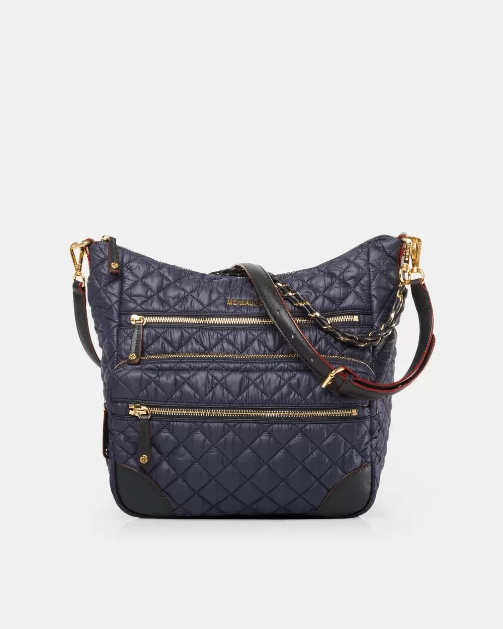 MZ Wallace Gray Quilted Magnet Crosby Hobo