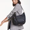 MZ Wallace Gray Quilted Magnet Crosby Hobo