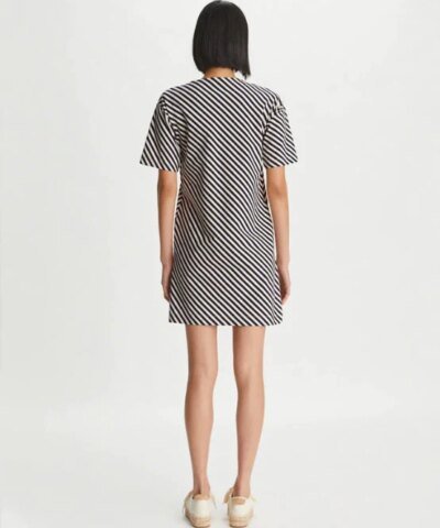 Tory Burch Pocket Stripe T-Shirt Dress