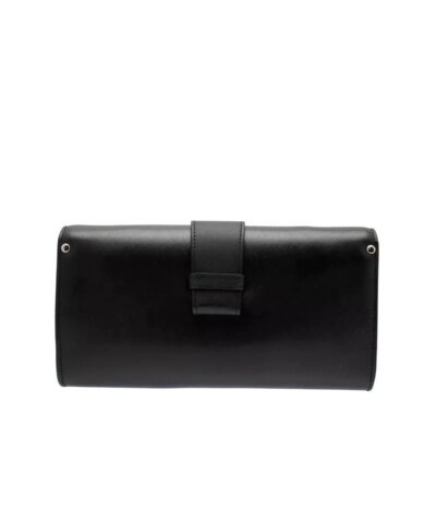 Vivienne Westwood Black Dolce Leather Envelope Clutch