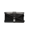 Vivienne Westwood Black Dolce Leather Envelope Clutch
