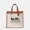 Coach Field Tote With Horse And Carriage Print And Carriage Badge