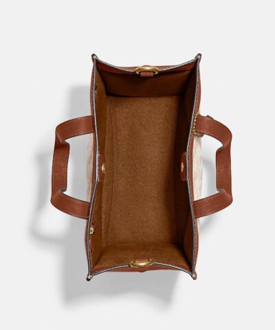 Coach Field Tote With Horse And Carriage Print And Carriage Badge