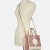 Coach Dempsey Tote 22 In Signature Jacquard With Coach Patch And Heart Charm