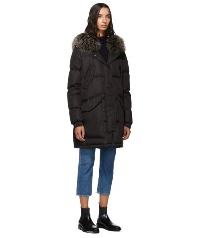 Army By Yves Salomon Doudoune Down Jacket, Black