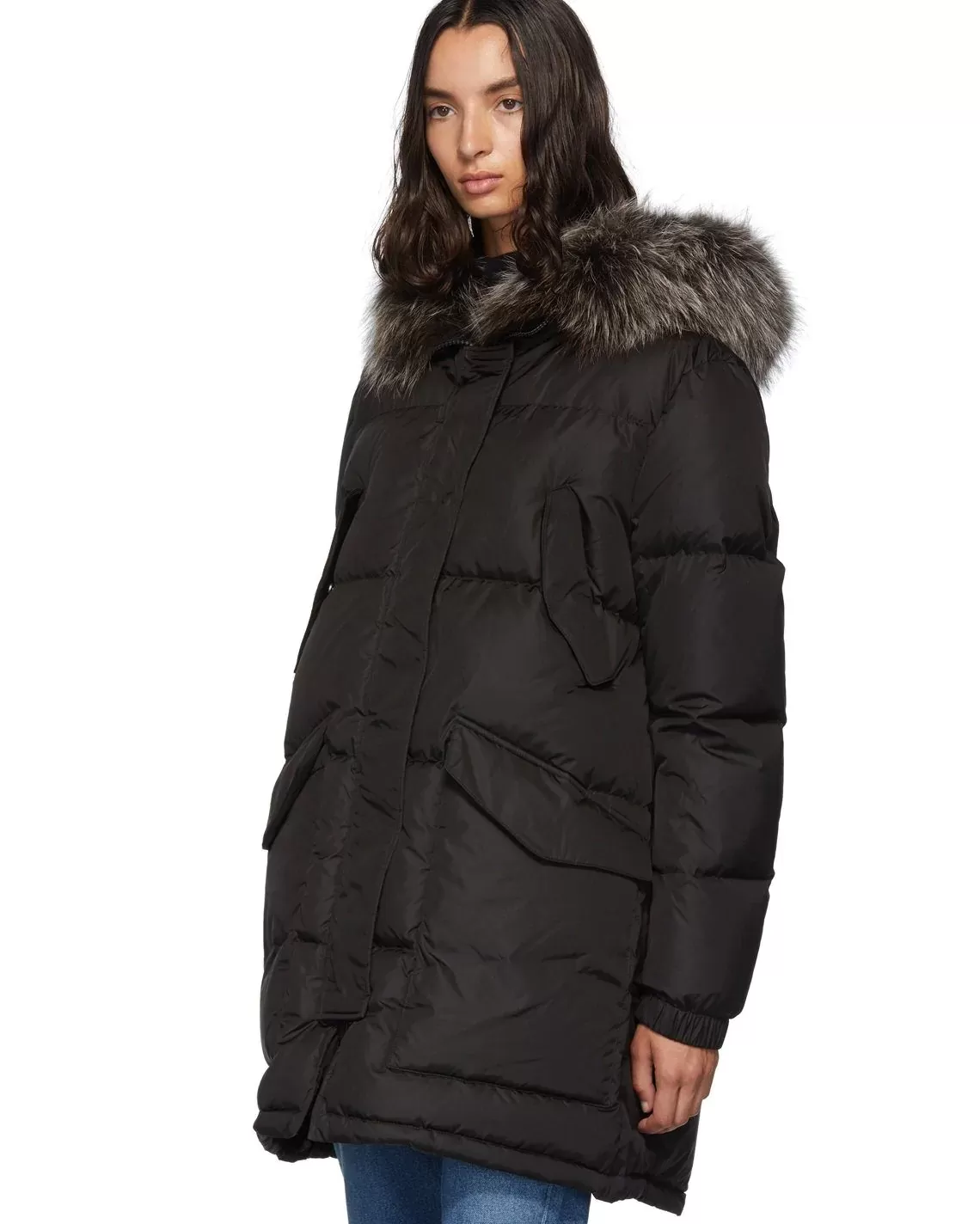 Army By Yves Salomon Doudoune Down Jacket, Black