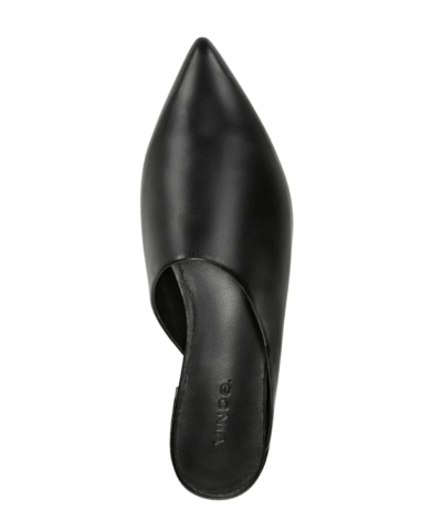 Vince Danna Leather Asymmetrical Flat Mule