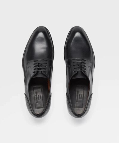 Ermenegildo Zegna Men's Couture Calfskin Vienna Derby Shoes