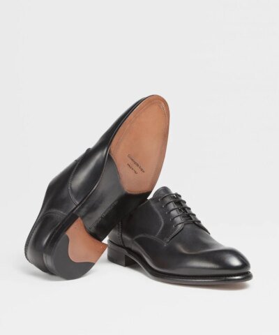 Ermenegildo Zegna Men's Couture Calfskin Vienna Derby Shoes