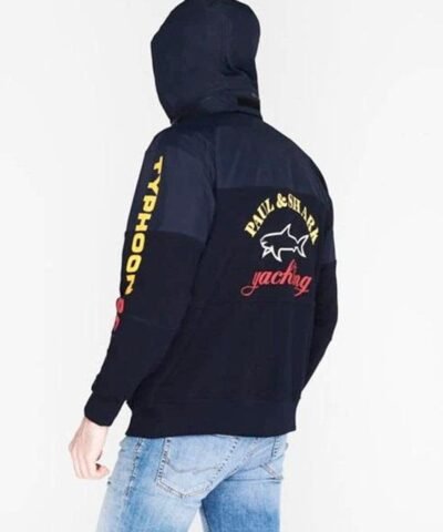 Paul & Shark Typhoon Logo Two - Pocket Hooded Jacket