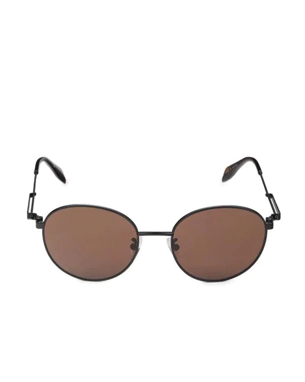 Alexander McQueen AM0230S 002 Black Brown Sunglasses