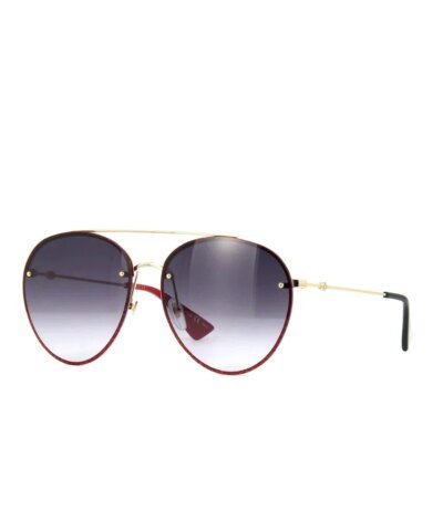 Gucci GG0351s 001 Aviator Round Sunglasses