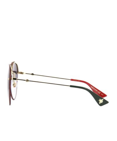 Gucci GG0351s 001 Aviator Round Sunglasses