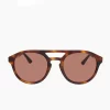 Gucci GG0689S 003 Brown Aviator Sunglasses