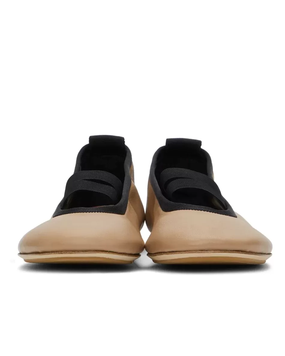 Burberry Tan Grace Ballerina Flats