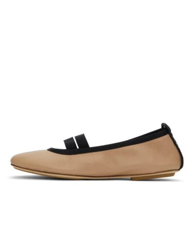 Burberry Tan Grace Ballerina Flats