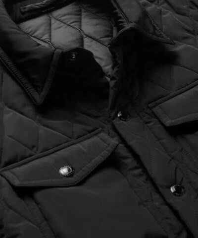 Tom Ford Quilted Padded Suede Shirt Jacket