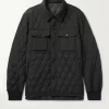Tom Ford Quilted Padded Suede Shirt Jacket