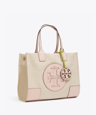 Tory Burch Ella Canvas Tote In Natural