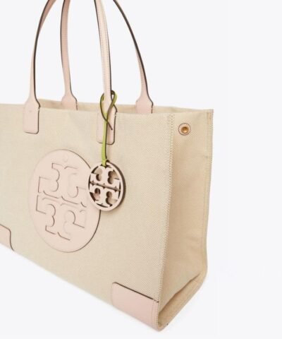 Tory Burch Ella Canvas Tote In Natural