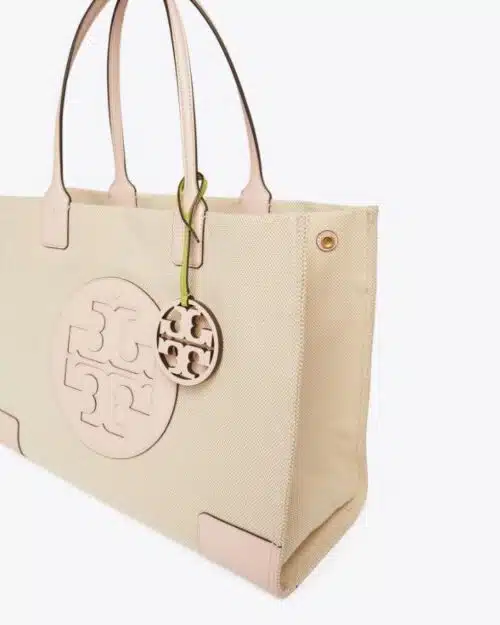 Tory Burch Ella Canvas Tote In Natural
