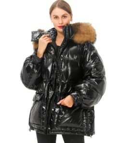 Simplee Millennium Fur Trim Down Coat