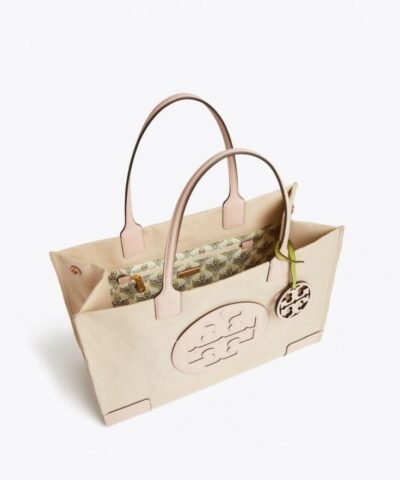 Tory Burch Ella Canvas Tote In Natural
