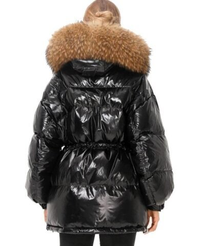 Simplee Millennium Fur Trim Down Coat