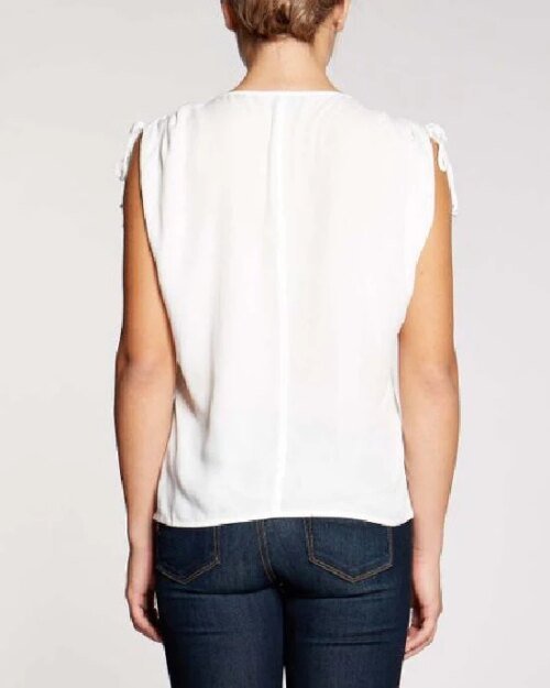 Bobeau Women's Priya Wrap Blouse with Tie Waist