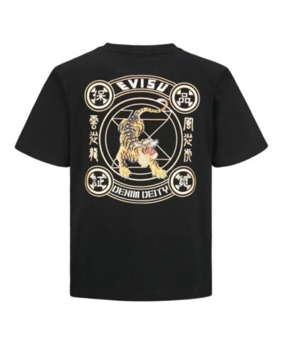 Evisu Tiger Graphic Back-Printed T-Shirt
