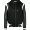Givenchy Men's Black Hooded Varsity Jacket