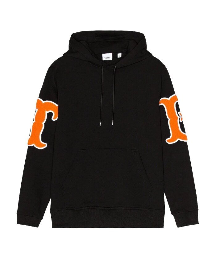 Burberry Cotton Drawstring Hoodie Sweatshirt