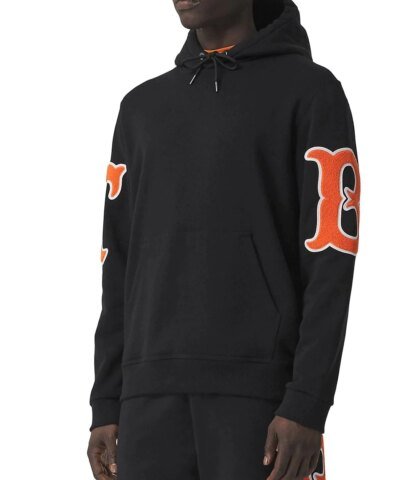 Burberry Cotton Drawstring Hoodie Sweatshirt