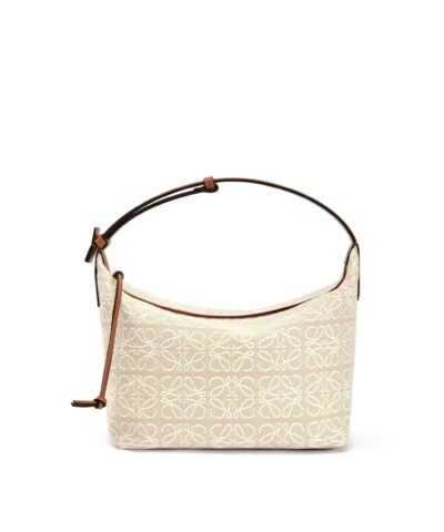 Loewe Cubi Bag In Anagram Jacquard And Calfskin