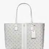 Tory Burch T Monogram Coated Canvas Tote Bag