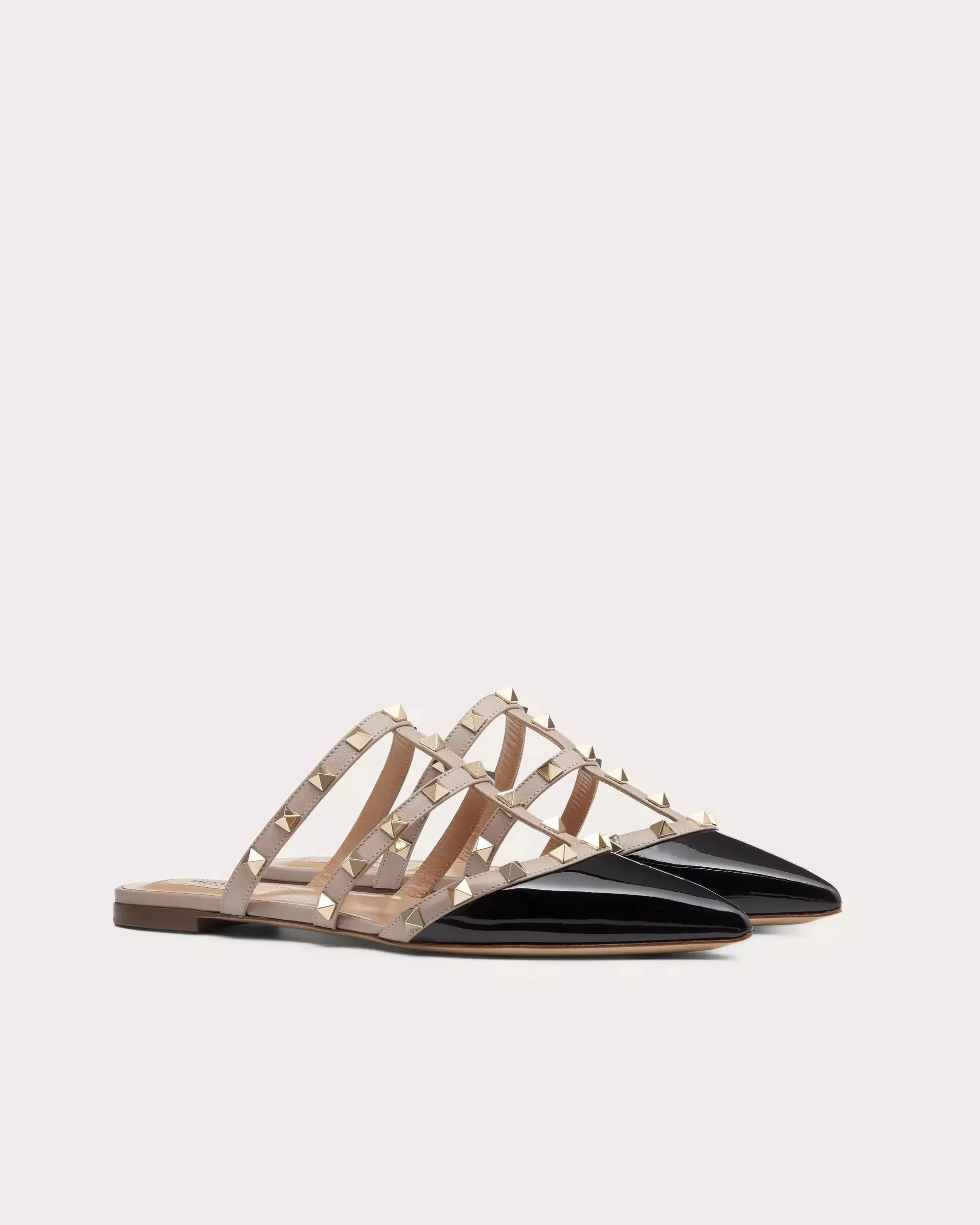 Valentino Garavani Rockstud Patent-Leather Mule