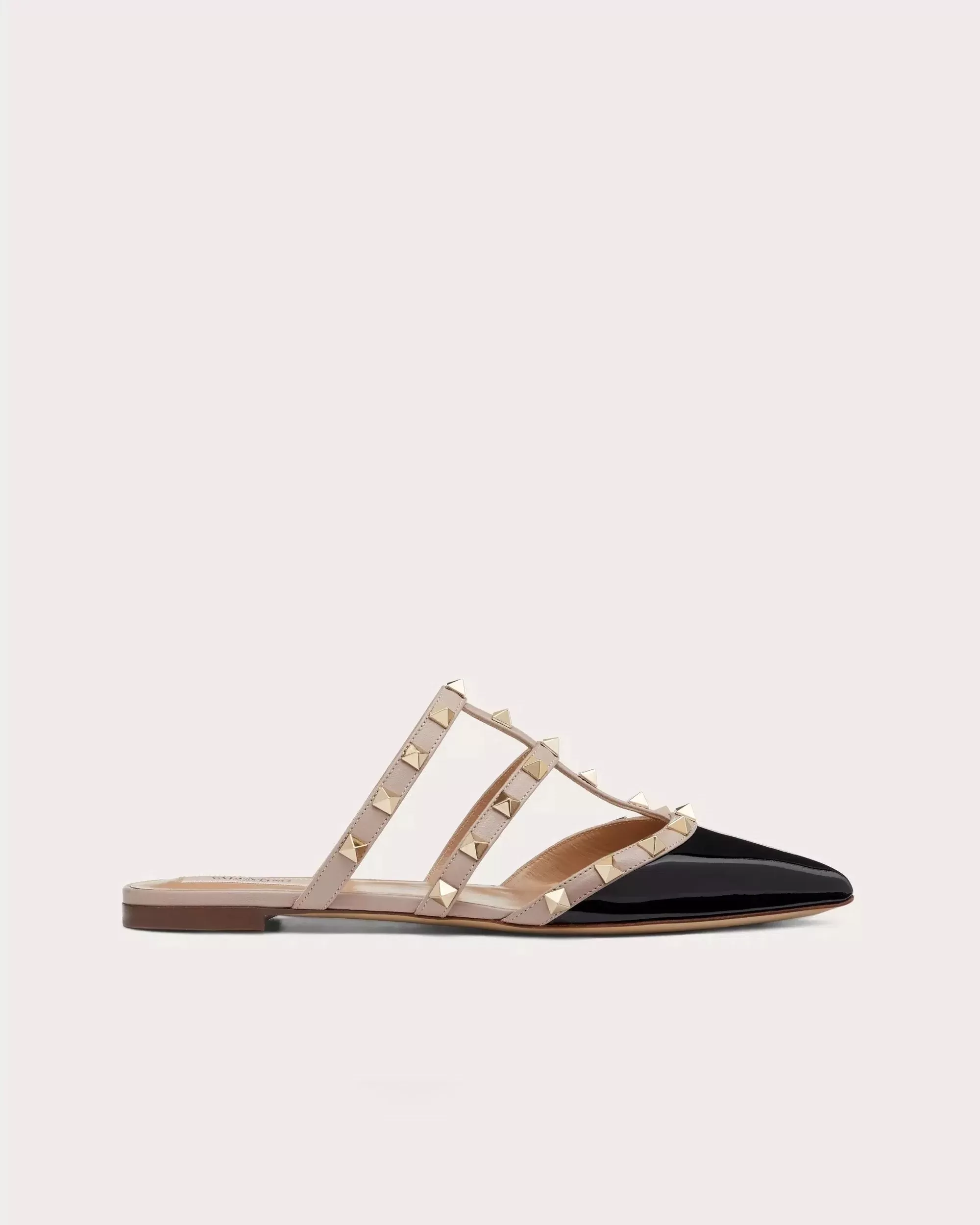 Valentino Garavani Rockstud Patent-Leather Mule