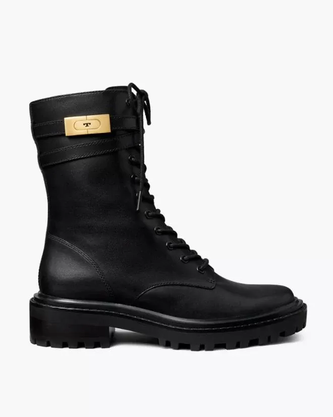 Tory Burch T-Hardware Combat Boot