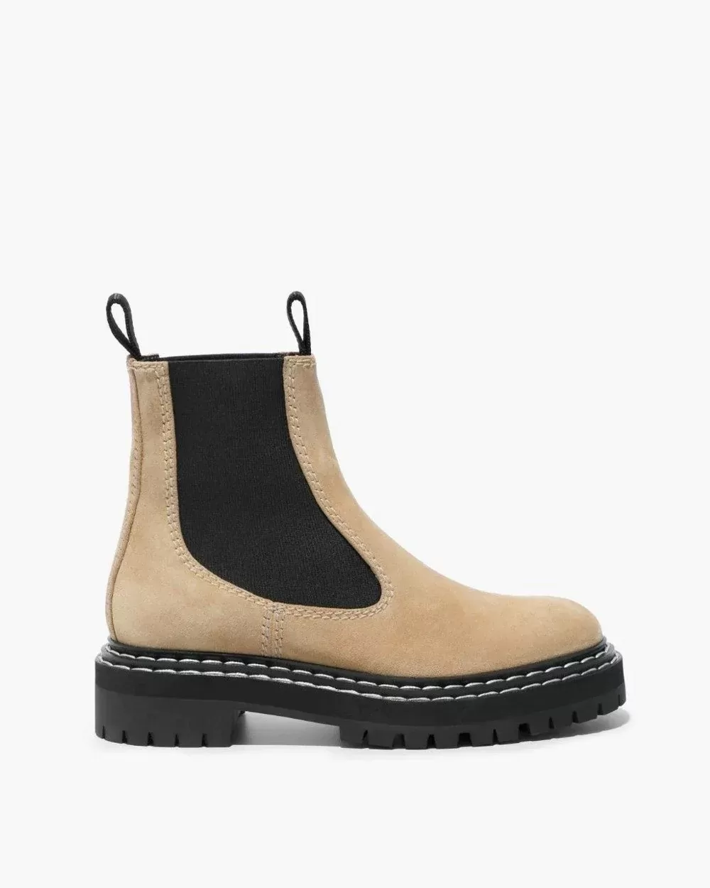 Proenza Schouler Suede Lug Sole Chelsea Boots