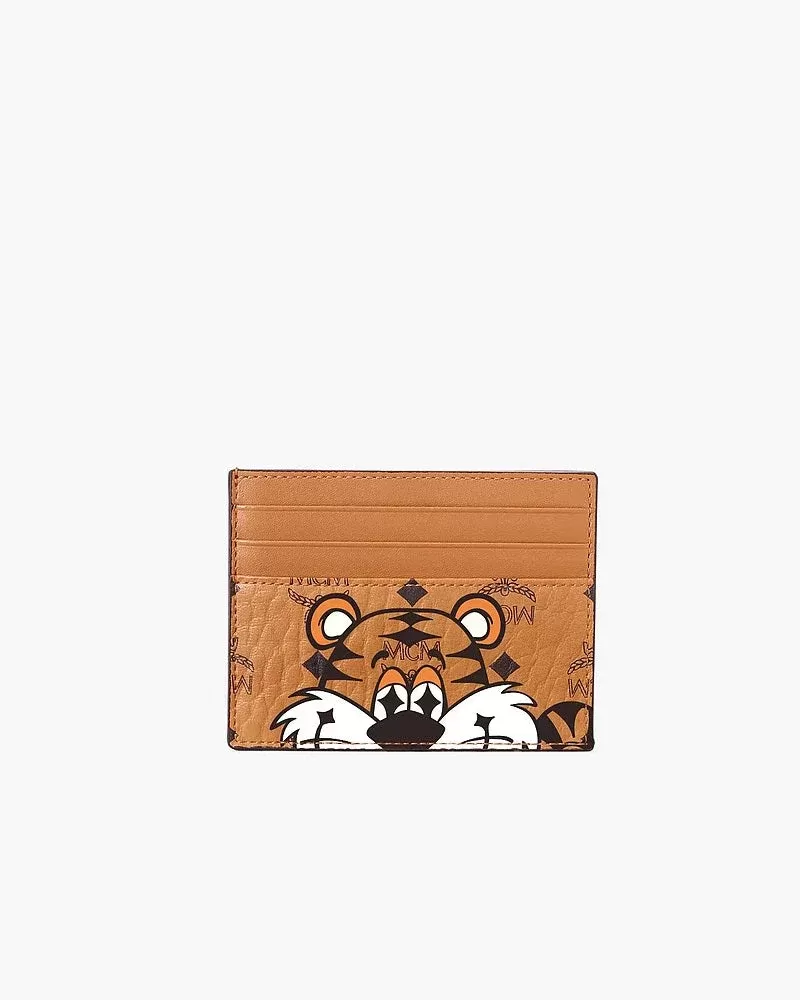 MCM Card Case in New Year Tiger Visetos