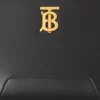 Burberry Black Leather TB Shoulder Bag