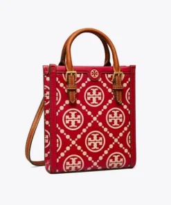 Alternative view of Tory Burch Mini T Monogram Contrast Embossed Tote